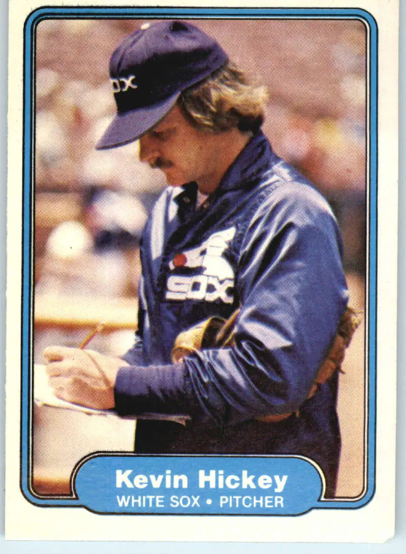 1982 Fleer #344 Kevin Hickey EX Excellent RC Rookie Chicago White Sox Baseball Card - Baseball Card Single
