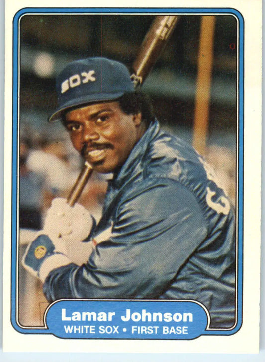 1982 Fleer #346 Lamar Johnson EX Excellent Chicago White Sox Baseball Card - Baseball Card Single