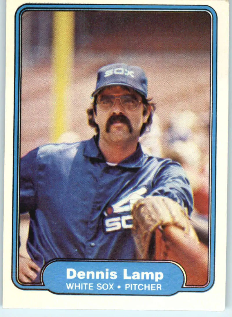 1982 Fleer #349 Dennis Lamp EX Excellent Chicago White Sox Baseball Card - Baseball Card Single