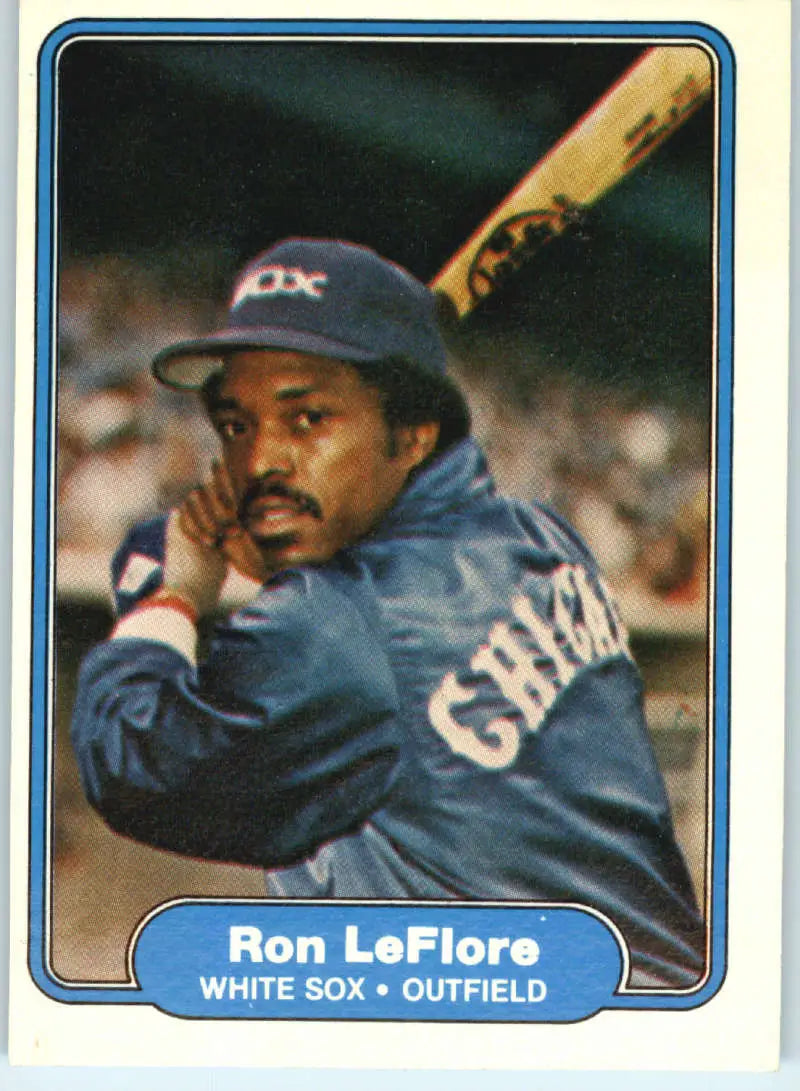 1982 Fleer #350 Ron LeFlore EX Excellent Chicago White Sox Baseball Card - Baseball Card Single