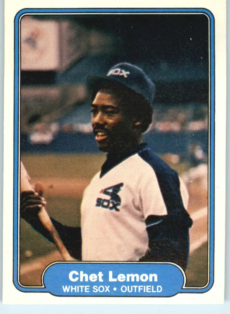 1982 Fleer #351 Chet Lemon EX Excellent Chicago White Sox Baseball Card - Baseball Card Single