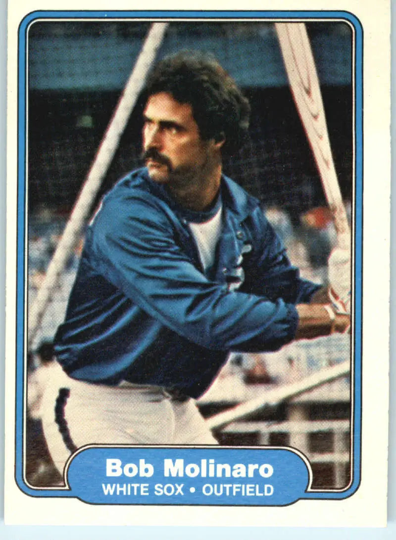 1982 Fleer #353 Bob Molinaro EX Excellent Chicago White Sox Baseball Card - Baseball Card Single