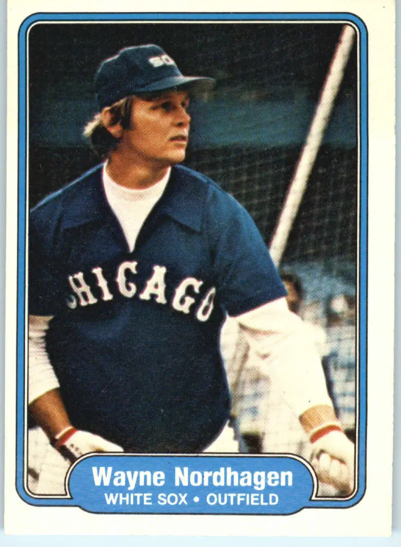 1982 Fleer #355 Wayne Nordhagen EX Excellent Chicago White Sox Baseball Card - Baseball Card Single