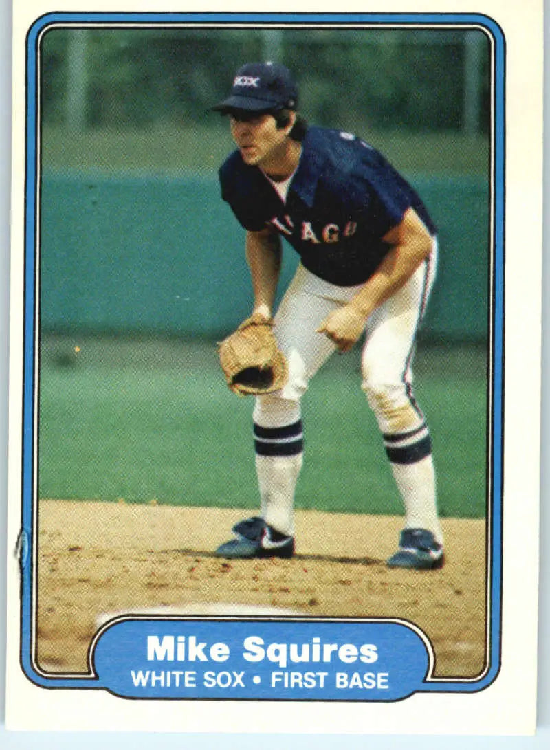 1982 Fleer #357 Mike Squires EX Excellent Chicago White Sox Baseball Card - Baseball Card Single