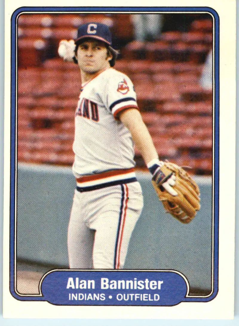 1982 Fleer #359 Alan Bannister EX Excellent Cleveland Indians Baseball Card - Baseball Card Single