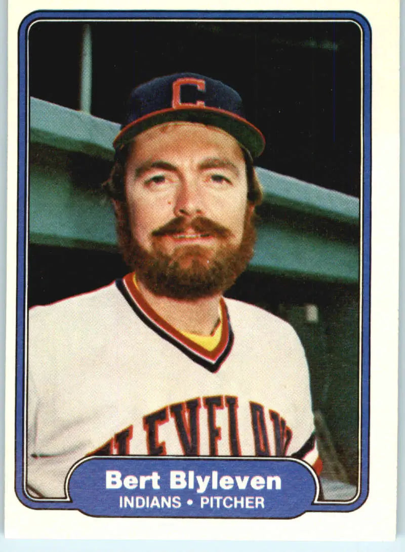 1982 Fleer #361 Bert Blyleven EX Excellent Cleveland Indians Baseball Card - Baseball Card Single