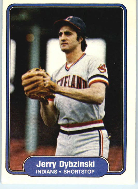 1982 Fleer #366 Jerry Dybzinski EX Excellent Cleveland Indians Baseball Card - Baseball Card Single