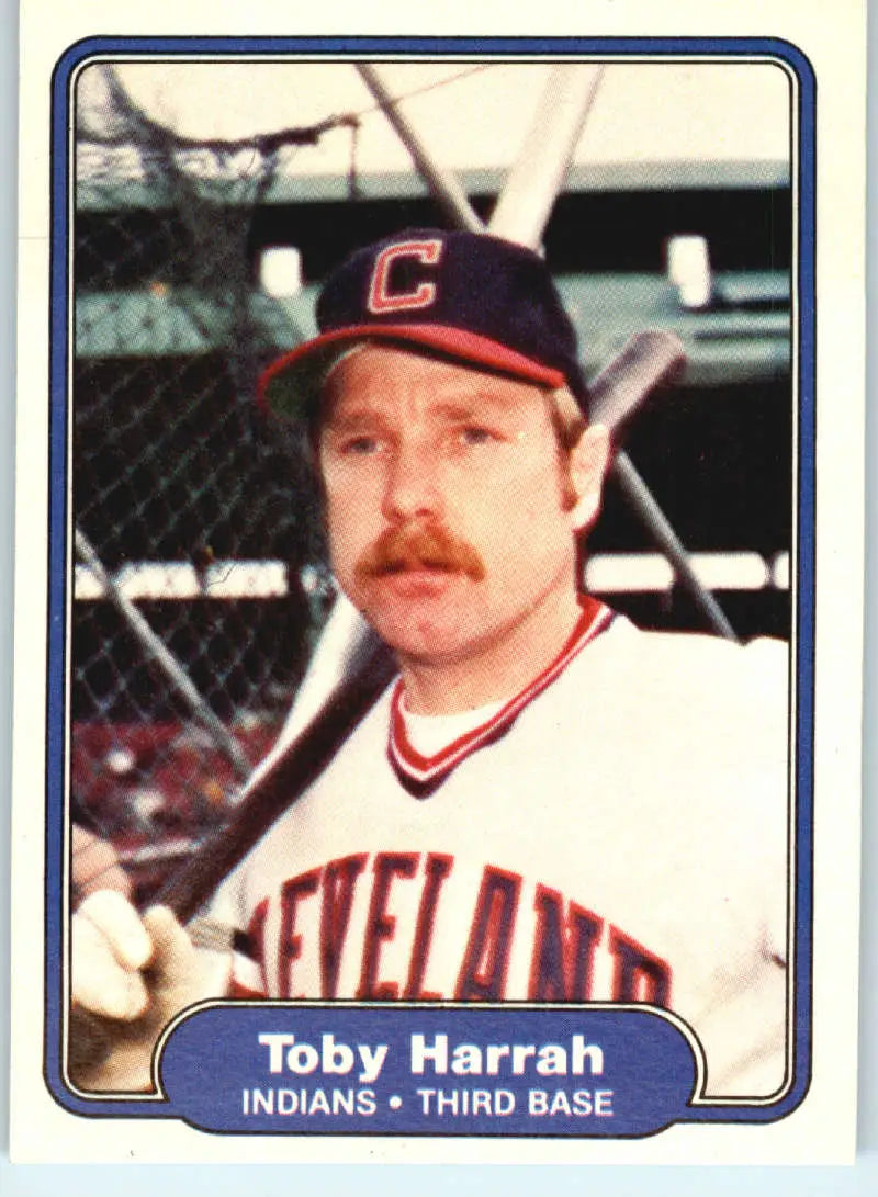 1982 Fleer #369 Toby Harrah EX Excellent Cleveland Indians Baseball Card - Baseball Card Single