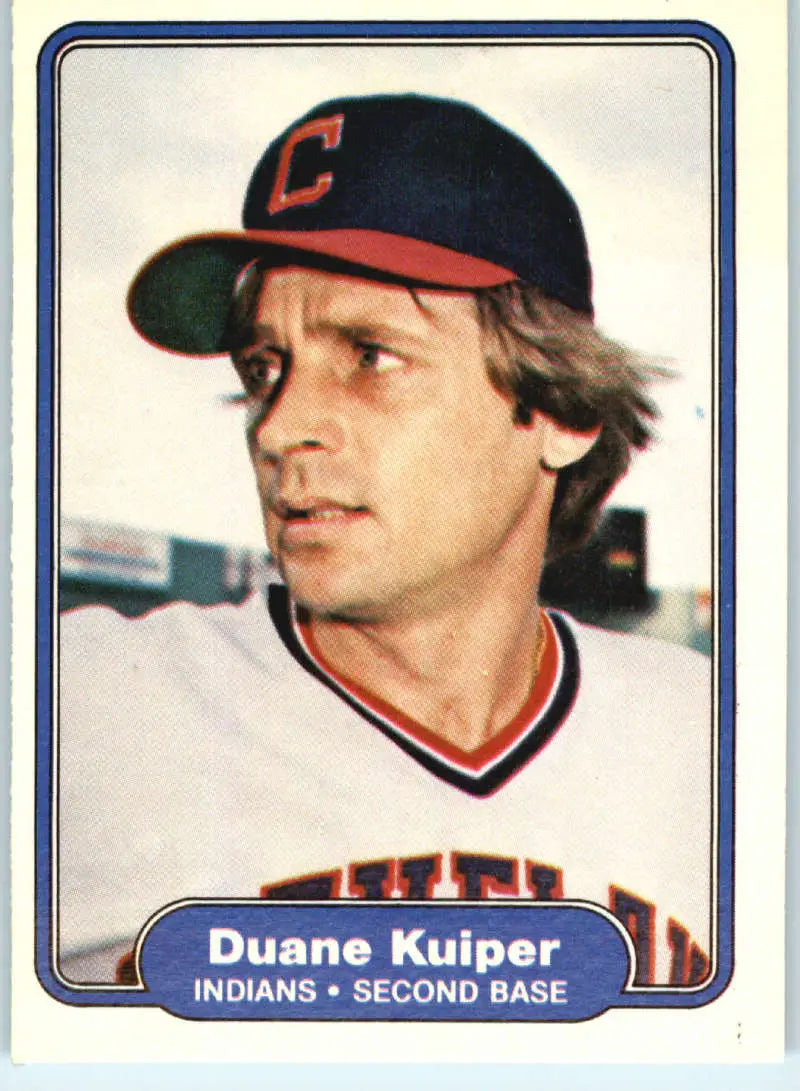 1982 Fleer #373 Duane Kuiper EX Excellent Cleveland Indians Baseball Card - Baseball Card Single