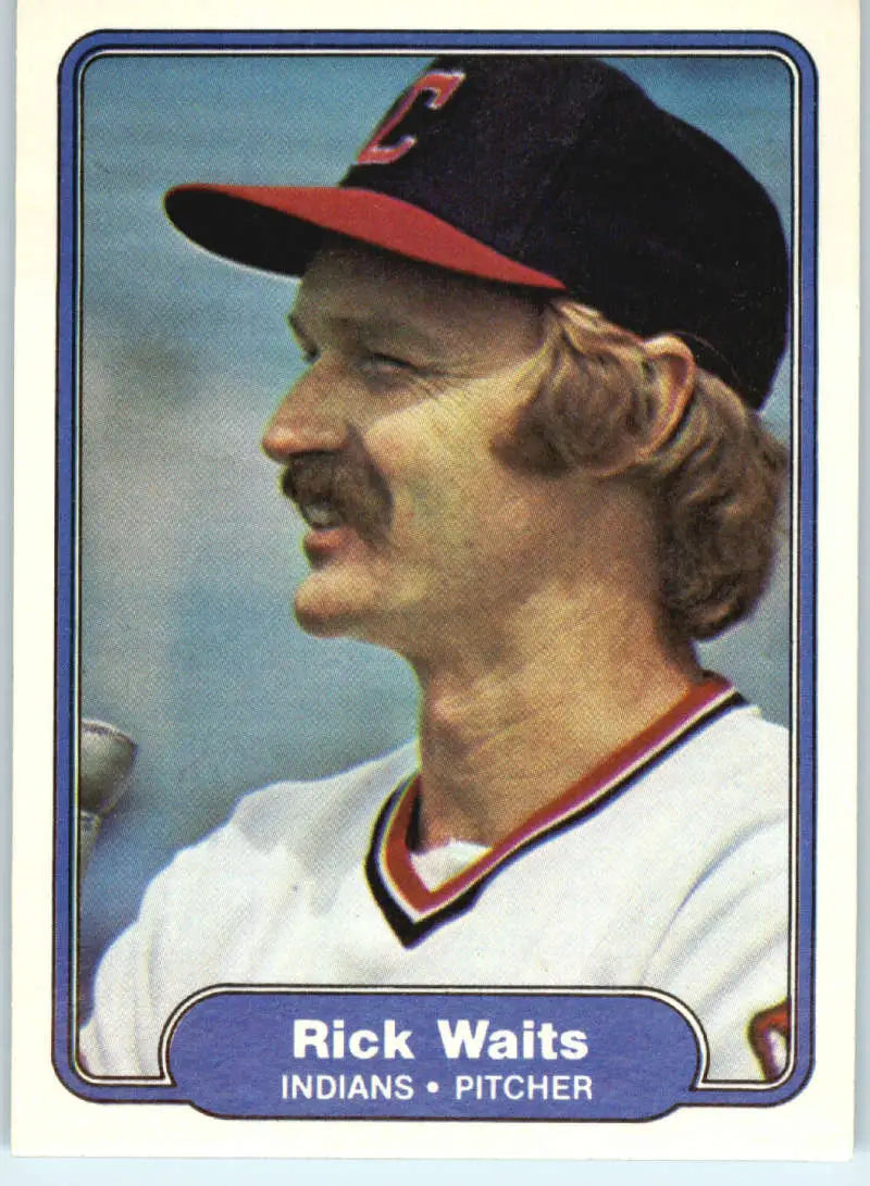 1982 Fleer #382 Rick Waits EX Excellent Cleveland Indians Baseball Card - Baseball Card Single