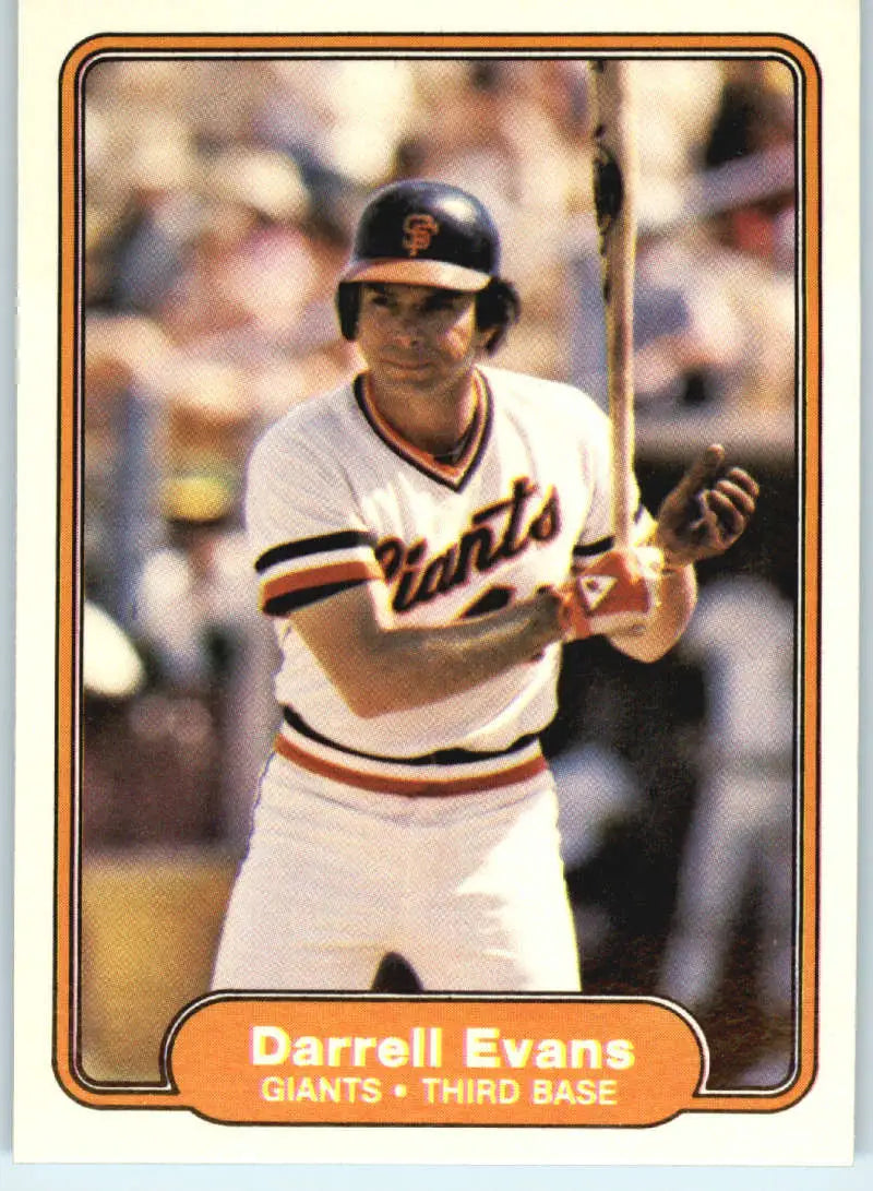 1982 Fleer #388 Darrell Evans EX Excellent San Francisco Giants Baseball Card - Baseball Card Single