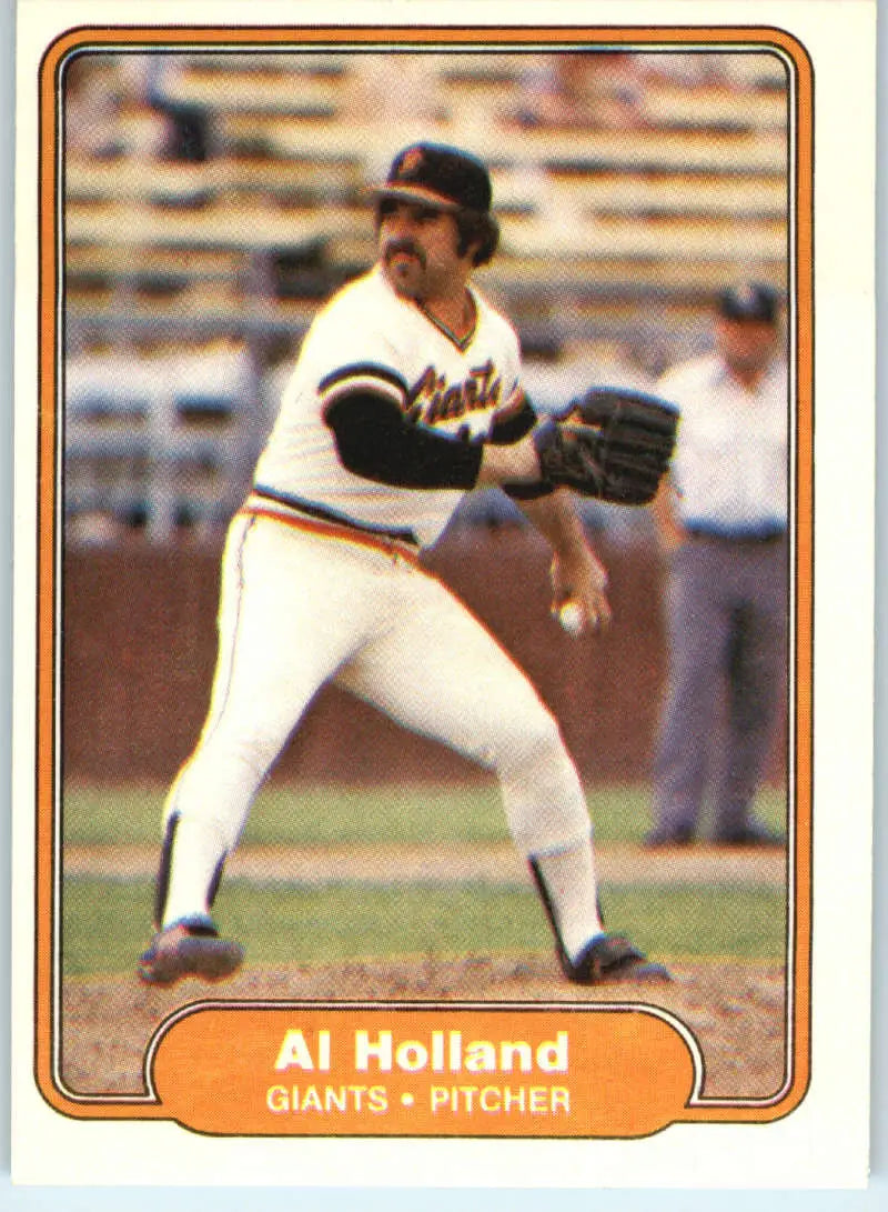 1982 Fleer #391 Al Holland EX Excellent San Francisco Giants Baseball Card - Baseball Card Single