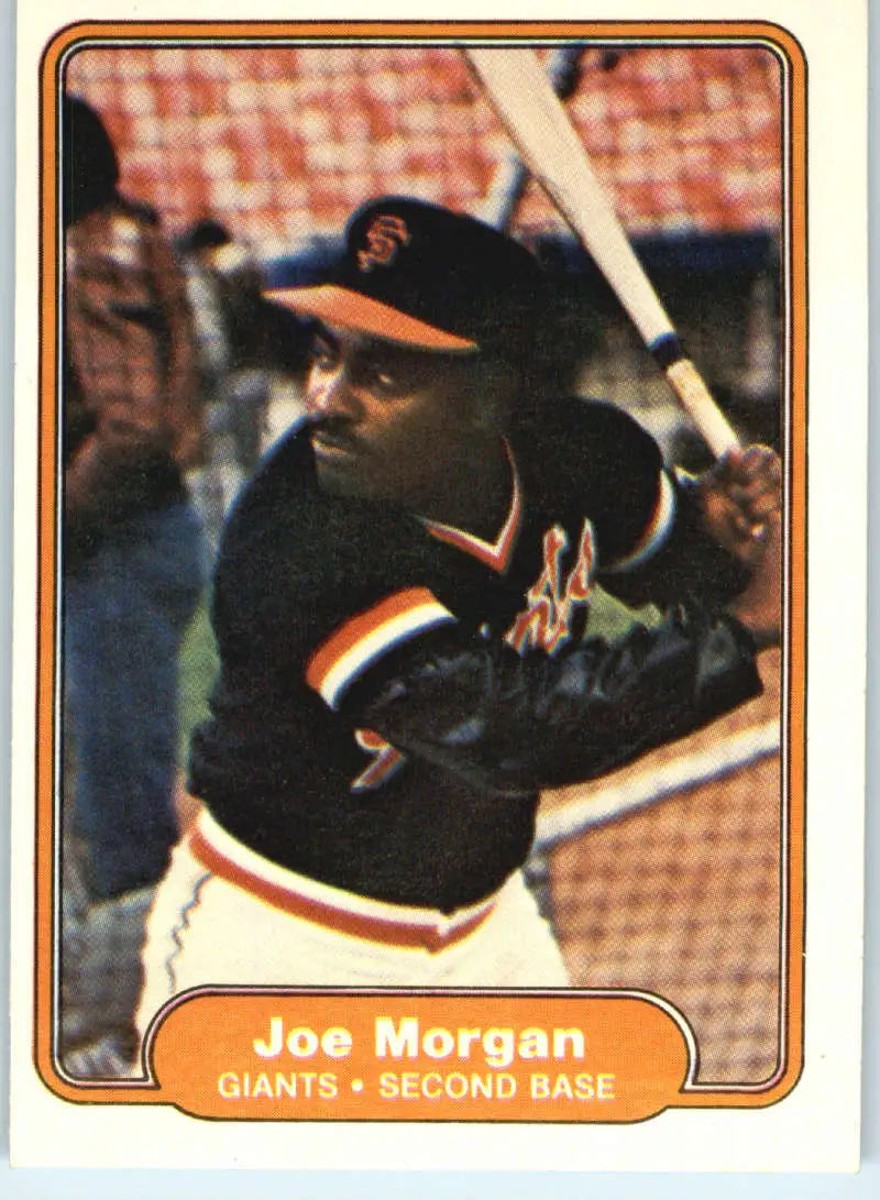 1982 Fleer #397 Joe Morgan EX Excellent San Francisco Giants Baseball Card - Baseball Card Single
