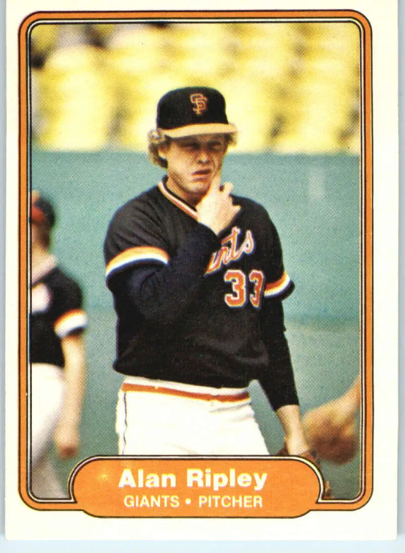 1982 Fleer #399 Allen Ripley EX Excellent San Francisco Giants Baseball Card - Baseball Card Single