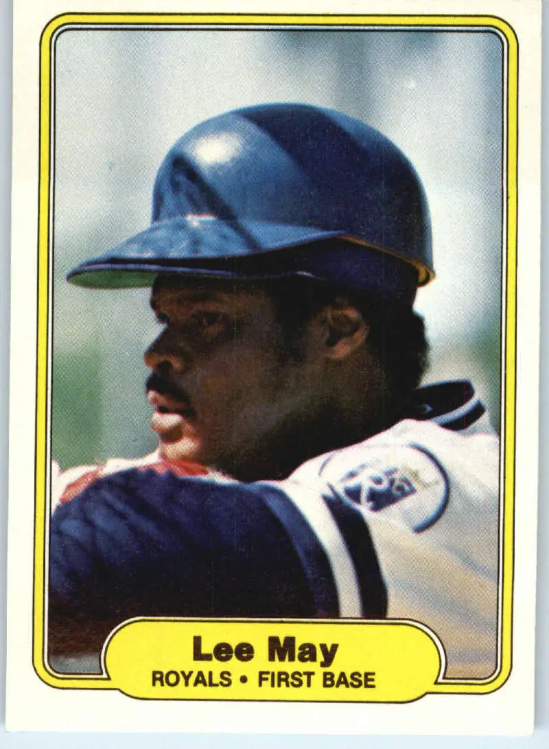 1982 Fleer #415 Lee May EX Excellent Kansas City Royals Baseball Card - Baseball Card Single