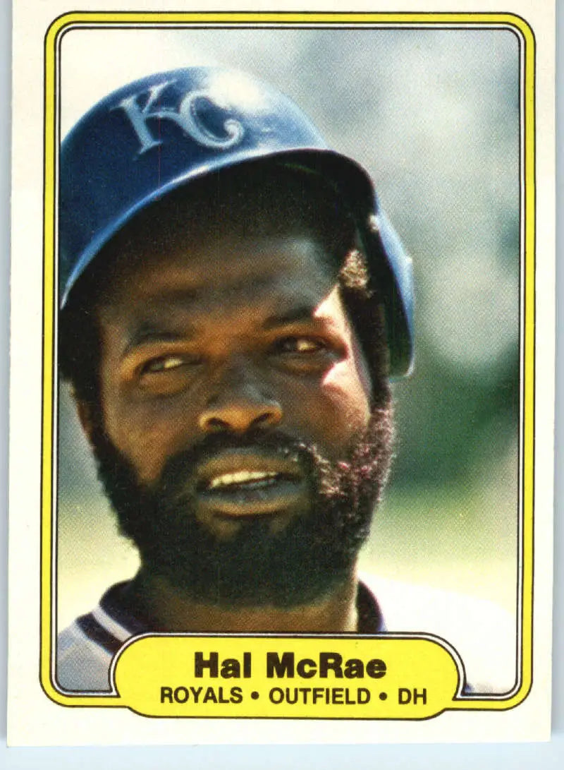 1982 Fleer #416 Hal McRae EX Excellent Kansas City Royals Baseball Card - Baseball Card Single