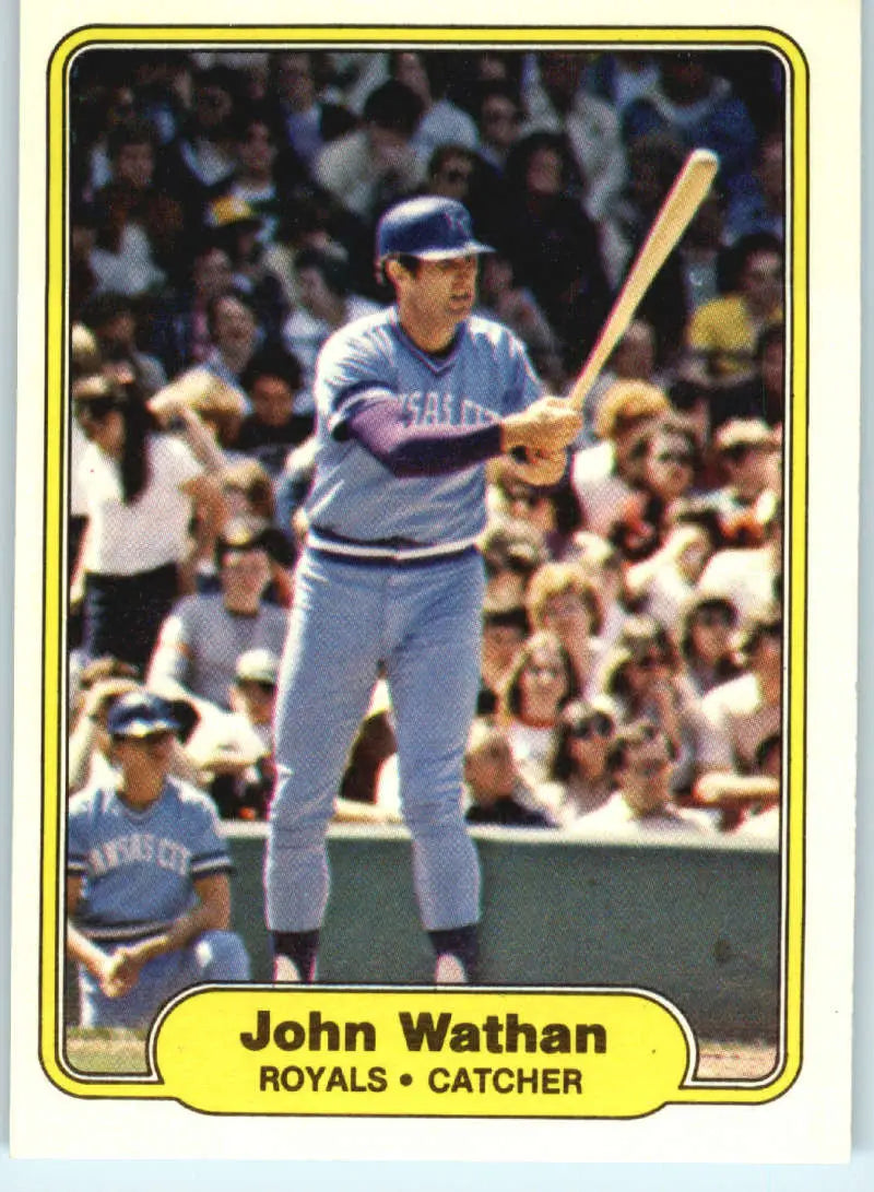 1982 Fleer #425 John Wathan EX Excellent Kansas City Royals Baseball Card - Baseball Card Single