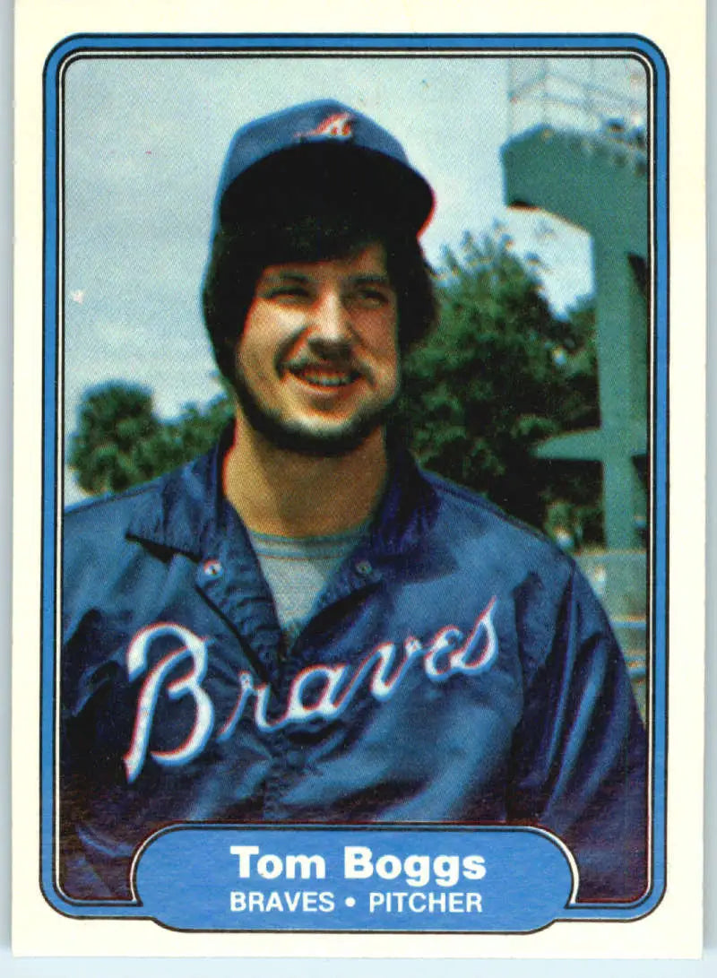 1982 Fleer #430 Tommy Boggs EX Excellent Atlanta Braves Baseball Card - Baseball Card Single