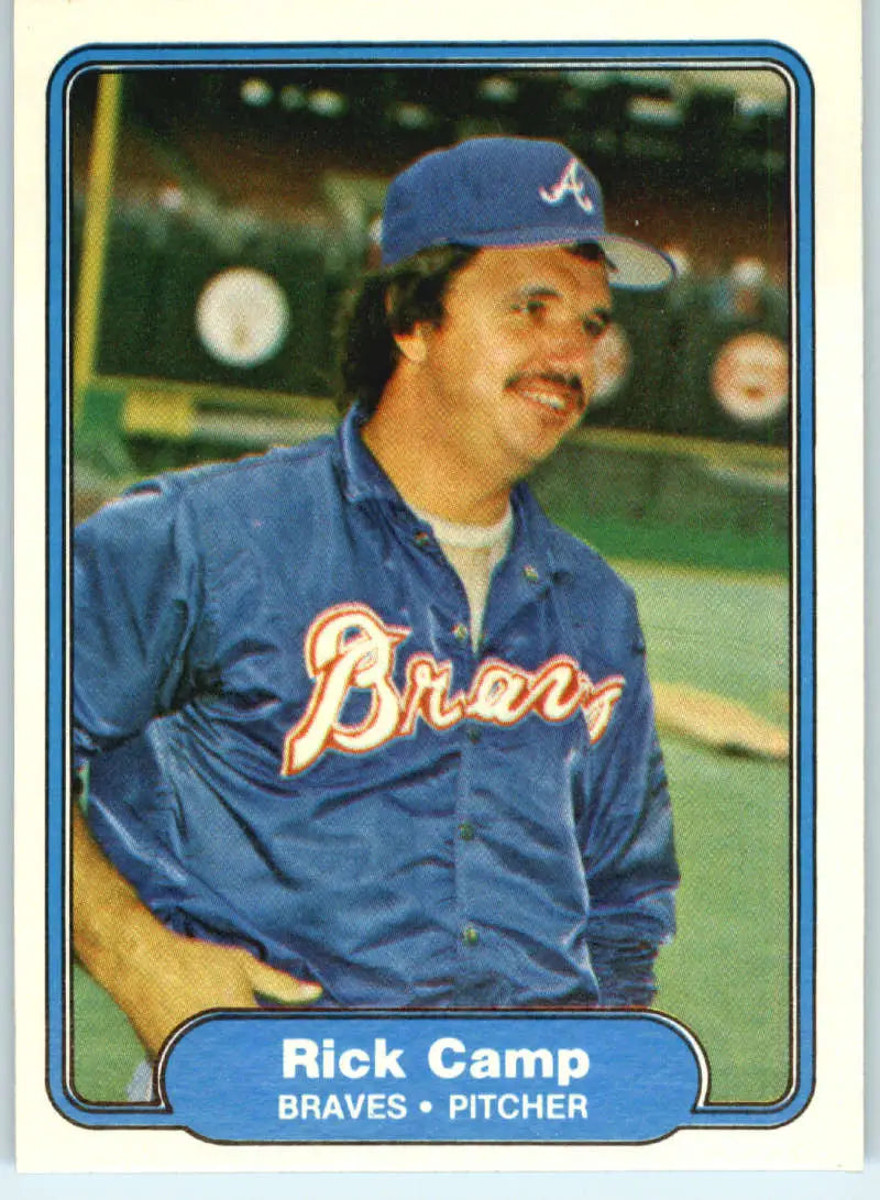1982 Fleer #432 Rick Camp EX Excellent Atlanta Braves Baseball Card - Baseball Card Single