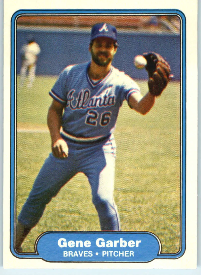 1982 Fleer #434 Gene Garber EX Excellent Atlanta Braves Baseball Card - Baseball Card Single