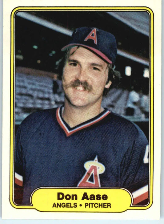 1982 Fleer #450 Don Aase EX Excellent California Angels Baseball Card - Baseball Card Single