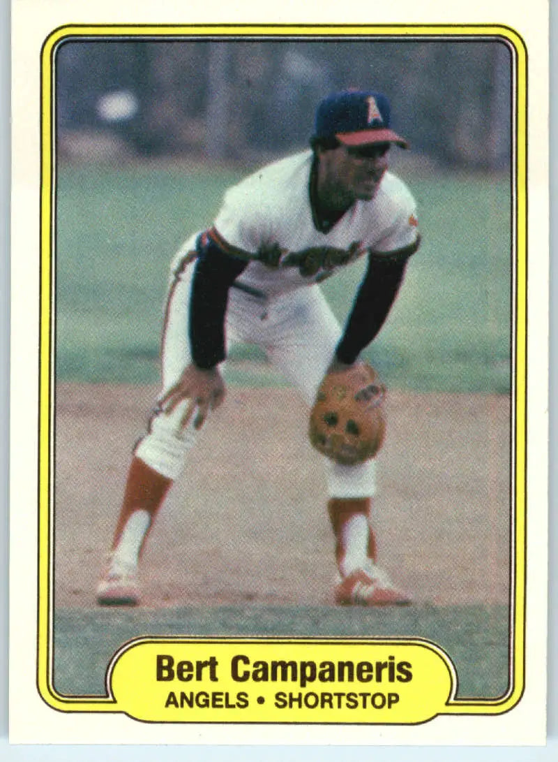1982 Fleer #454 Bert Campaneris EX Excellent California Angels Baseball Card - Baseball Card Single
