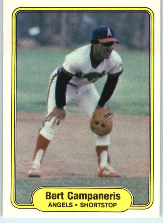 1982 Fleer #454 Bert Campaneris EX Excellent California Angels Baseball Card - Baseball Card Single
