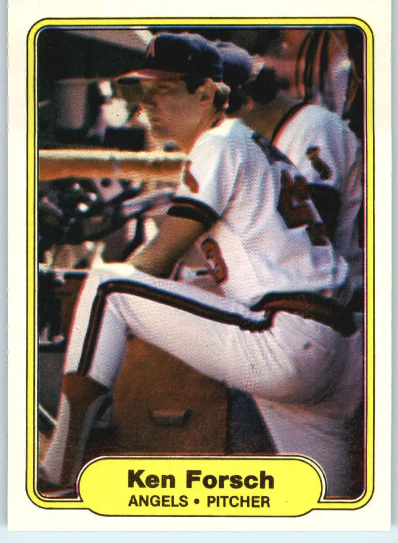 1982 Fleer #459 Ken Forsch EX Excellent California Angels Baseball Card - Baseball Card Single