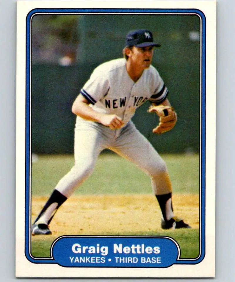 1982 Fleer #46 Graig Nettles EX Excellent New York Yankees Baseball Card - Baseball Card Single