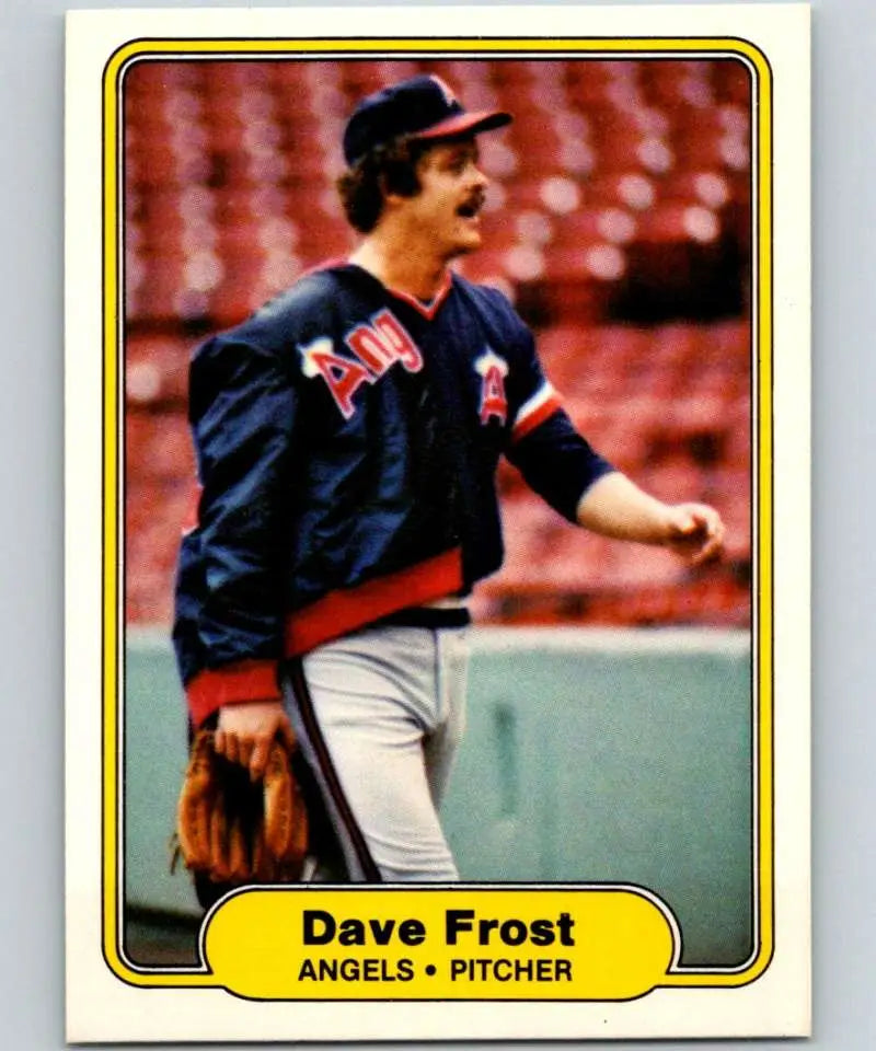 1982 Fleer #460 Dave Frost EX Excellent California Angels Baseball Card - Baseball Card Single