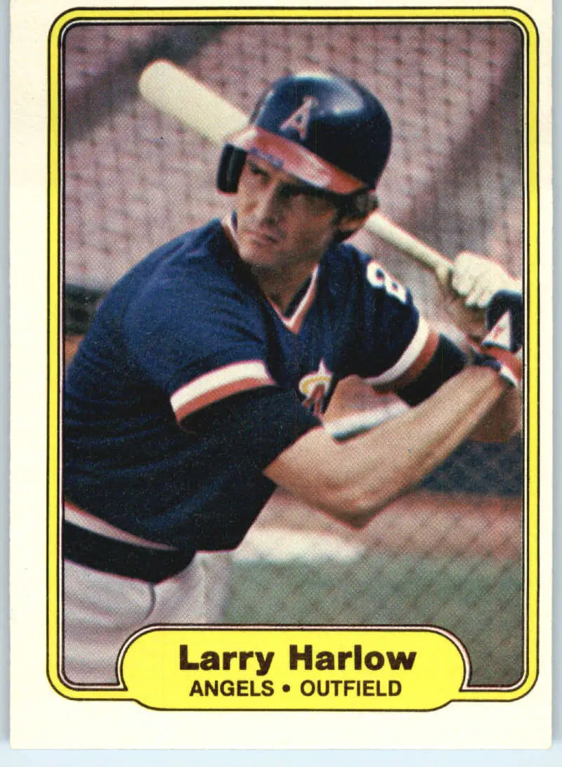 1982 Fleer #462 Larry Harlow EX Excellent California Angels Baseball Card - Baseball Card Single