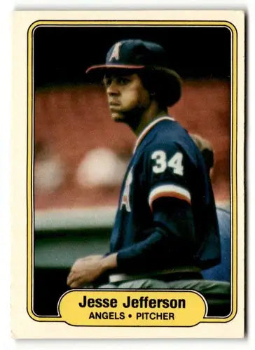 1982 Fleer #466 Jesse Jefferson California Angels Baseball Cards ID:52302 - Baseball Card Single