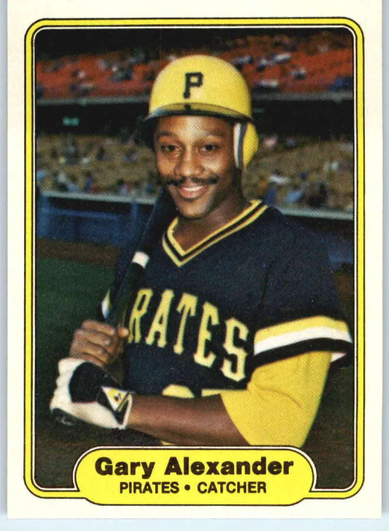 1982 Fleer #475 Gary Alexander EX Excellent Pittsburgh Pirates Baseball Card - Baseball Card Single