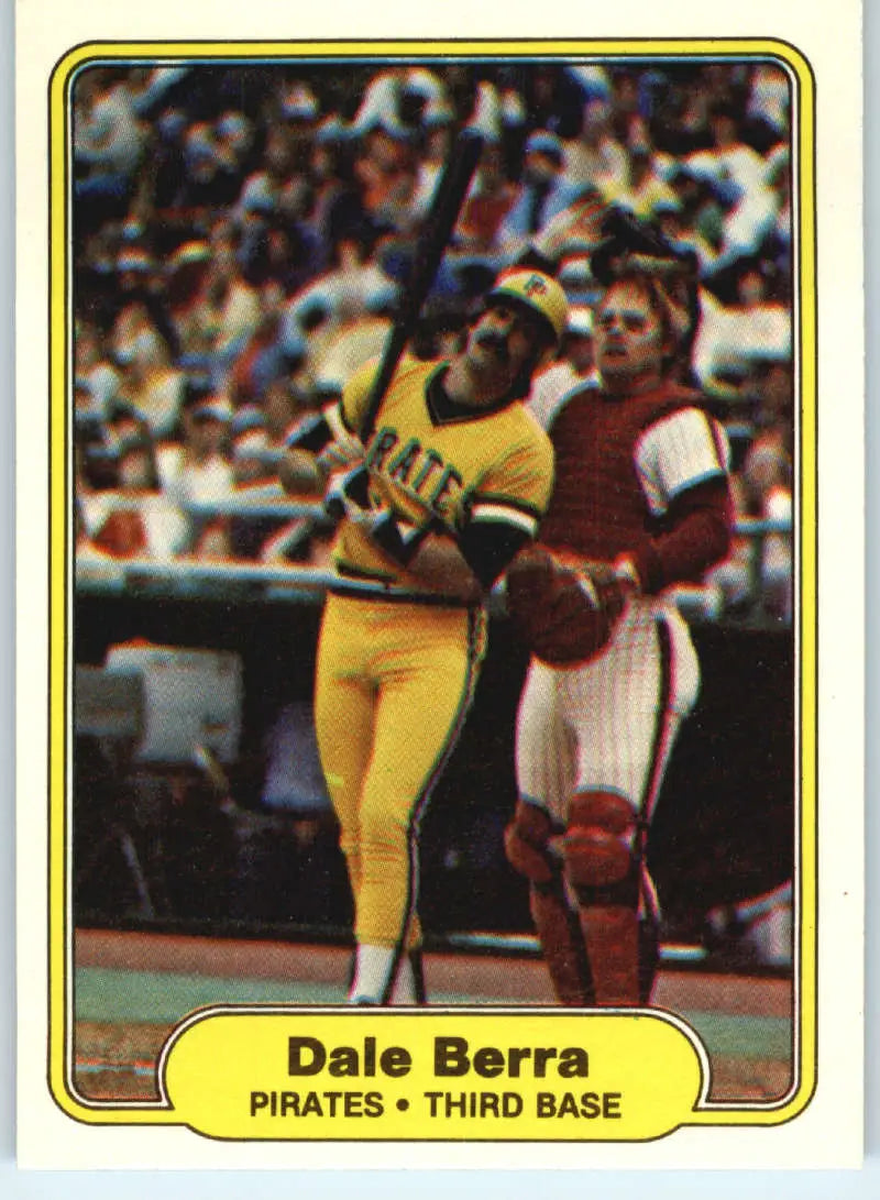 1982 Fleer #476 Dale Berra EX Excellent Pittsburgh Pirates Baseball Card - Baseball Card Single