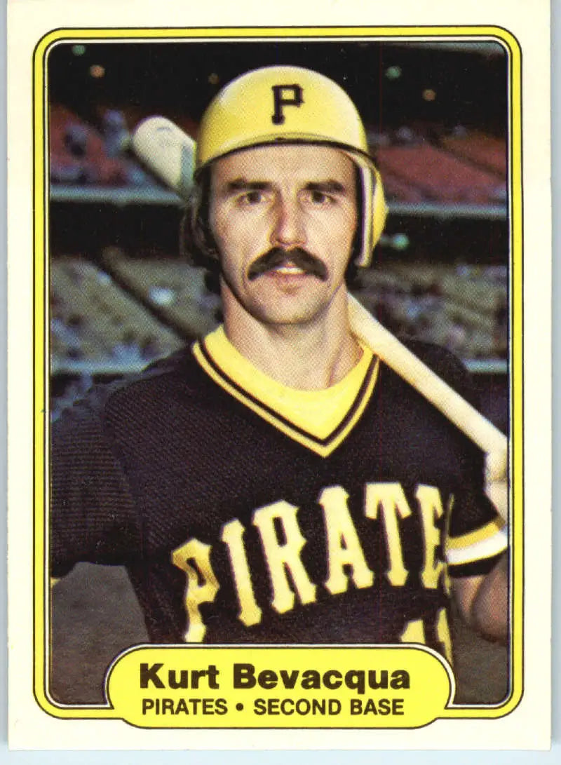 1982 Fleer #477 Kurt Bevacqua EX Excellent Pittsburgh Pirates Baseball Card - Baseball Card Single