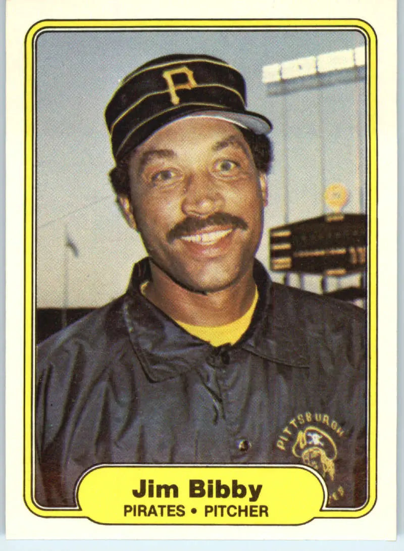 1982 Fleer #478 Jim Bibby EX Excellent Pittsburgh Pirates Baseball Card - Baseball Card Single