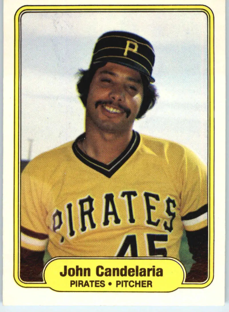 1982 Fleer #479 John Candelaria EX Excellent Pittsburgh Pirates Baseball Card - Baseball Card Single