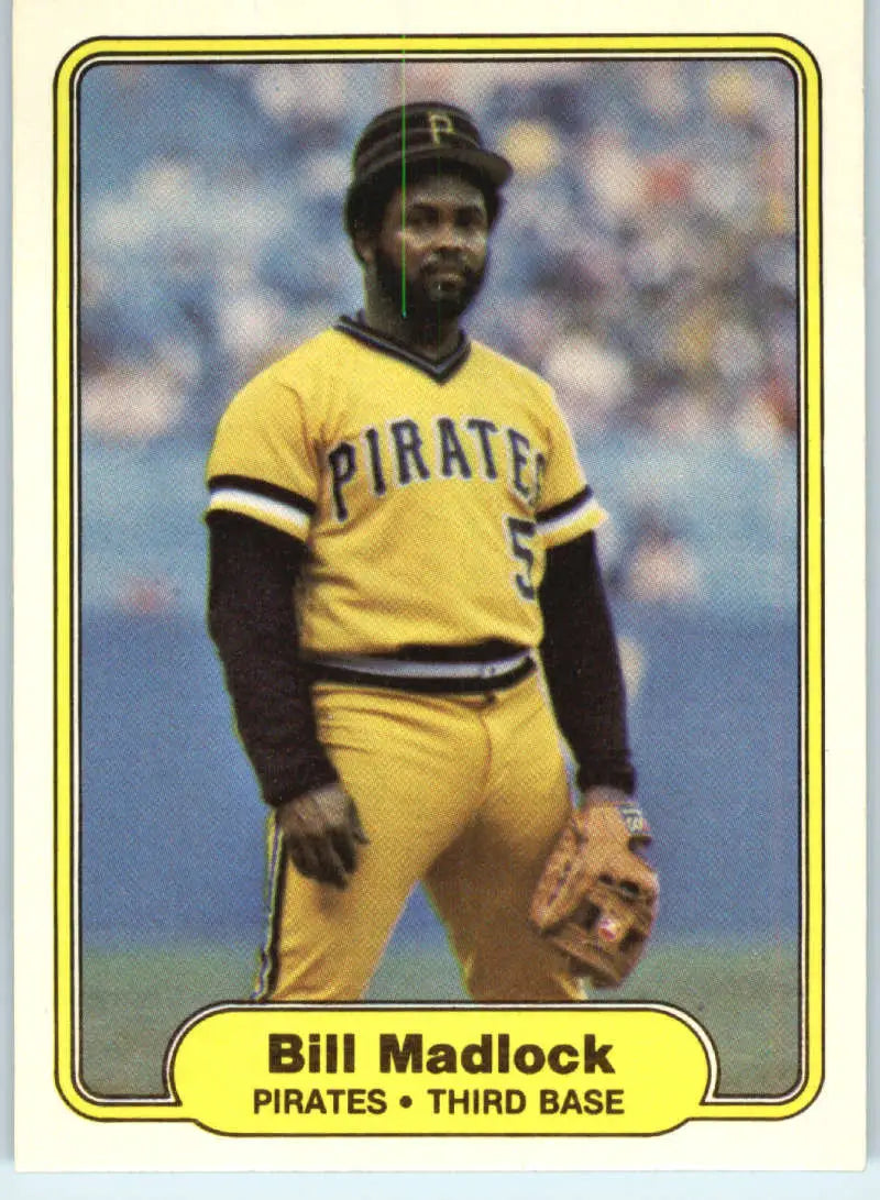 1982 Fleer #485 Bill Madlock EX Excellent Pittsburgh Pirates Baseball Card - Baseball Card Single