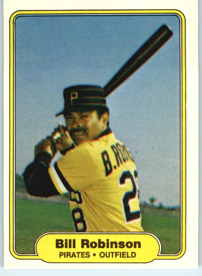 1982 Fleer #494 Bill Robinson EX Excellent Pittsburgh Pirates Baseball Card