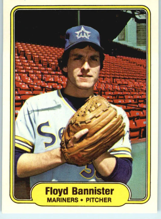 1982 Fleer #504 Floyd Bannister EX Excellent Seattle Mariners Baseball Card - Baseball Card Single