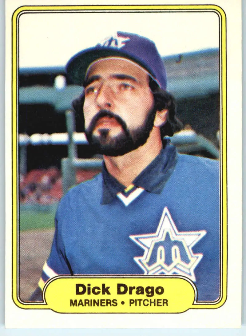 1982 Fleer #510 Dick Drago EX Excellent Seattle Mariners Baseball Card - Baseball Card Single