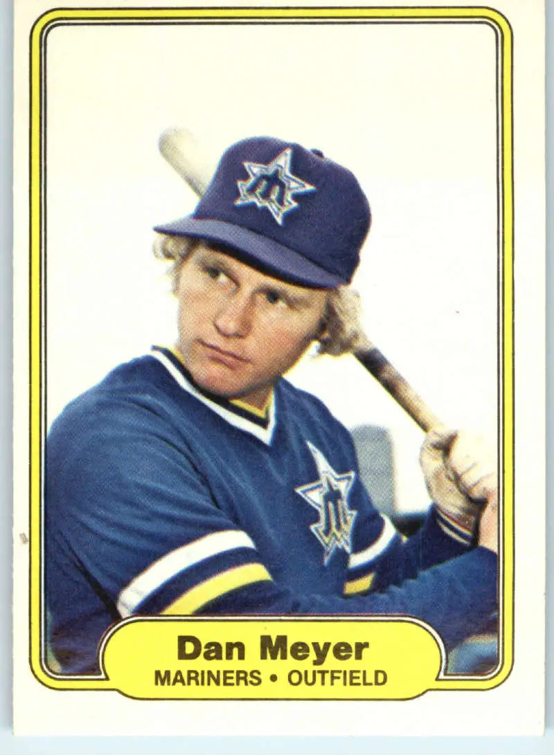 1982 Fleer #512 Dan Meyer EX Excellent Seattle Mariners Baseball Card - Baseball Card Single