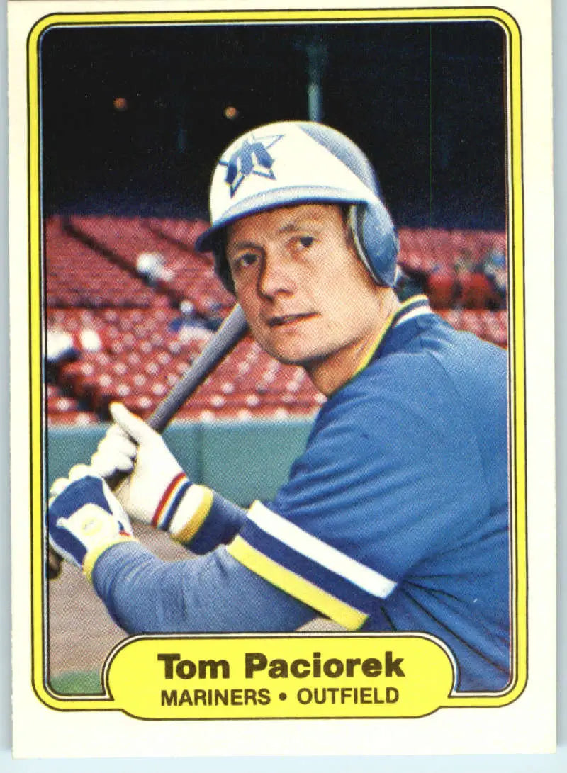 1982 Fleer #514 Tom Paciorek EX Excellent Seattle Mariners Baseball Card - Baseball Card Single