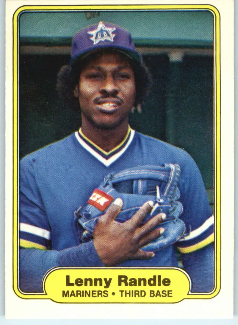 1982 Fleer #516 Len Randle EX Excellent Seattle Mariners Baseball Card - Baseball Card Single