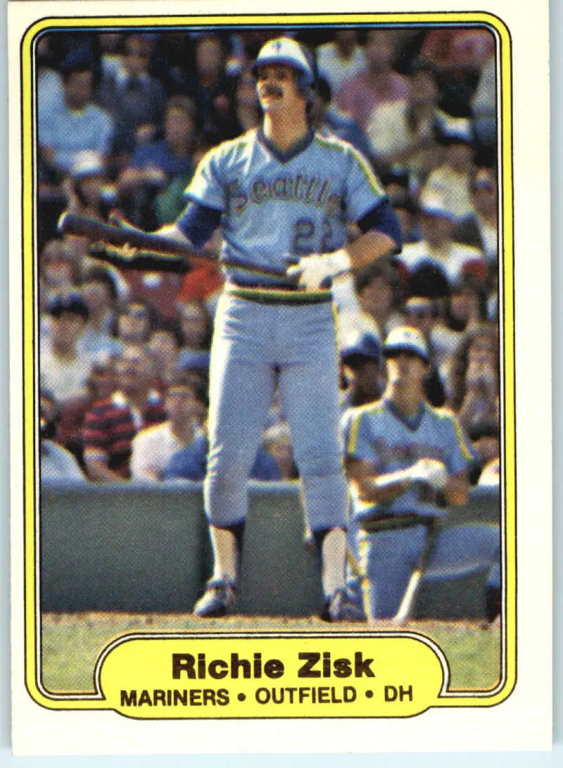 1982 Fleer #519 Richie Zisk EX Excellent Seattle Mariners Baseball Card - Baseball Card Single