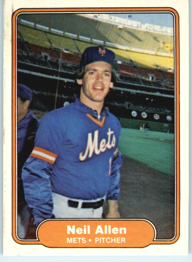 1982 Fleer #520 Neil Allen EX Excellent New York Mets Baseball Card - Baseball Card Single