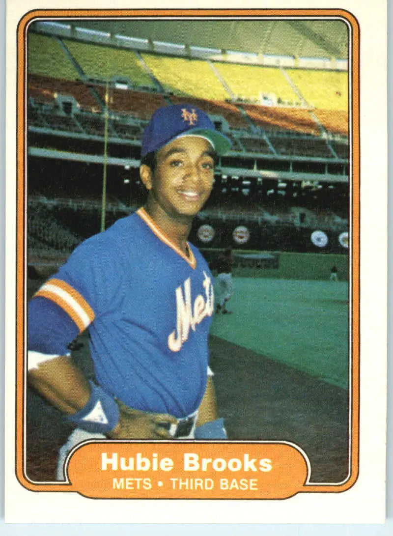 1982 Fleer #522 Hubie Brooks EX Excellent New York Mets Baseball Card - Baseball Card Single