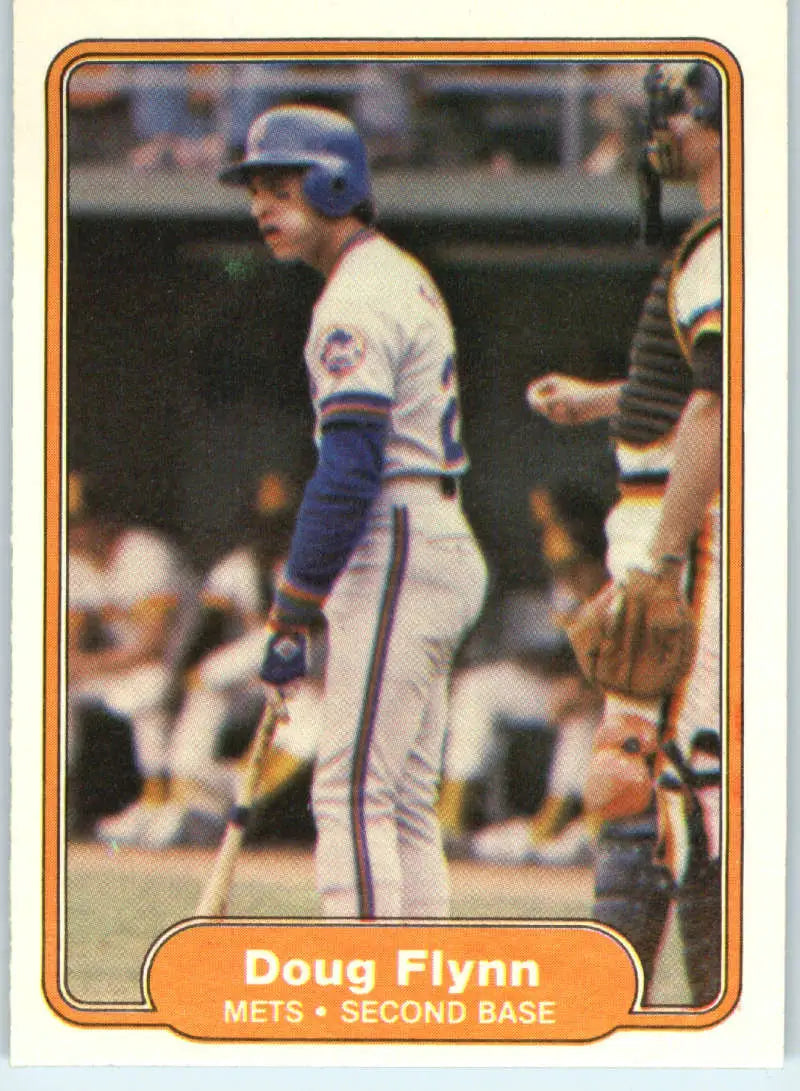 1982 Fleer #525 Doug Flynn EX Excellent New York Mets Baseball Card - Baseball Card Single