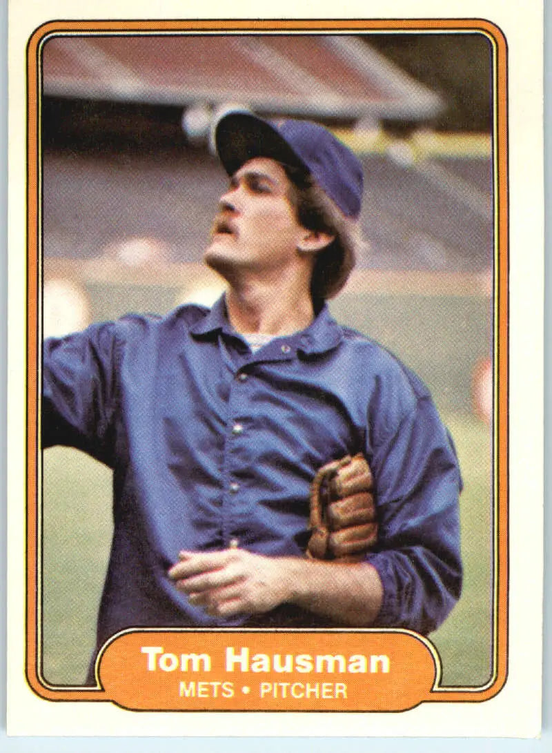 1982 Fleer #526 Tom Hausman EX Excellent New York Mets Baseball Card - Baseball Card Single