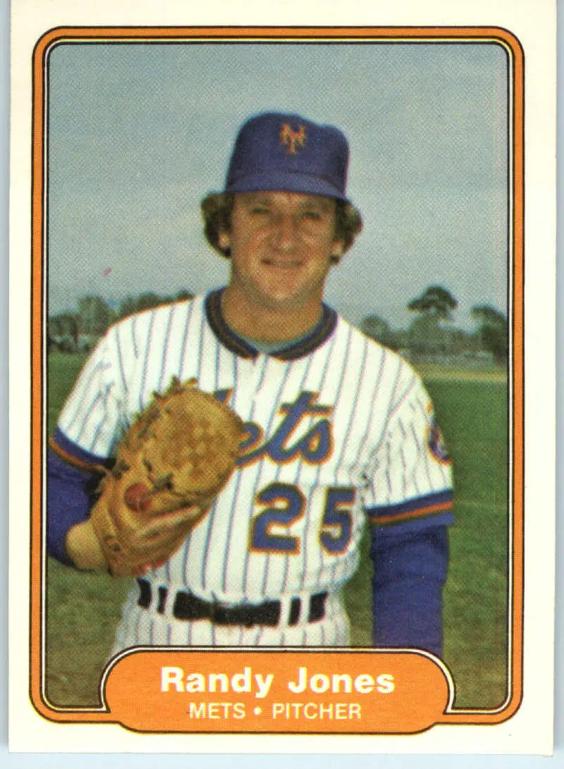 1982 Fleer #528 Randy Jones EX Excellent New York Mets Baseball Card - Baseball Card Single